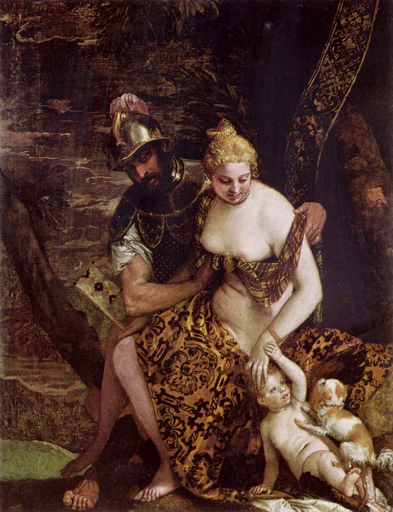 Venus And Mars by Paolo Veronese, 1581